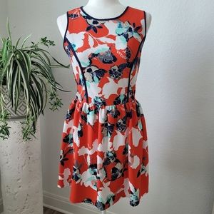 EUC Love…ady Fit & Flare Multicolor Mini Dress, Labeled sz L